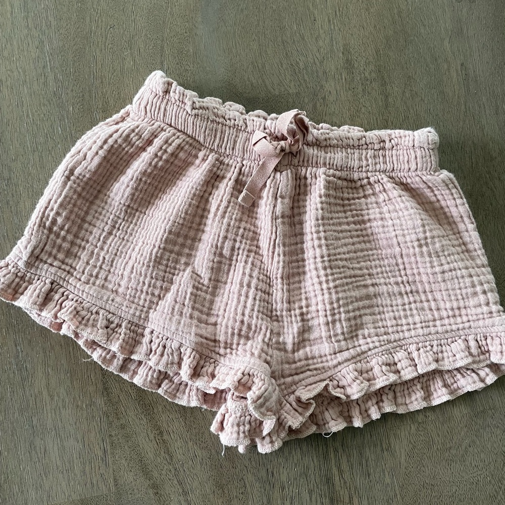 Colored Organics Kendi dusty mauve flutter shorts